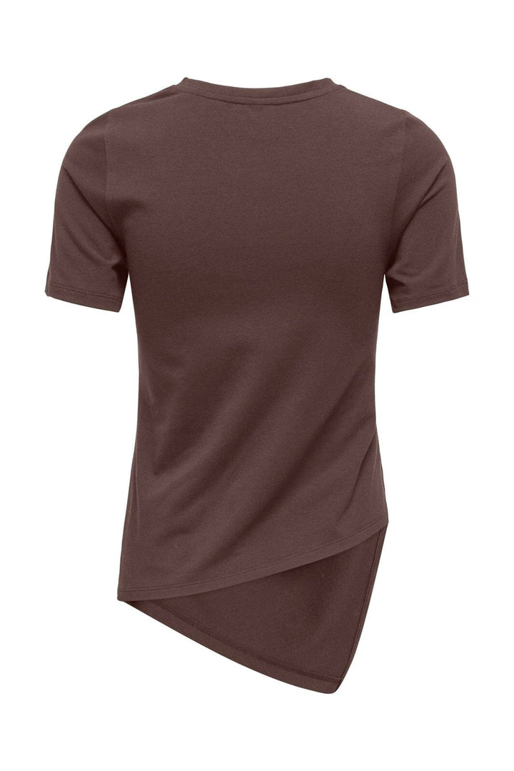 Only - Onllise S/S Ruching Top - 5095132 Chocolate Martini