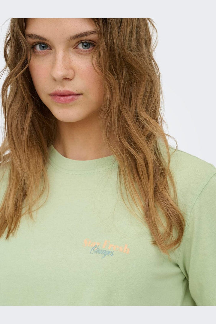 Only - Onllucy Monja S/S Top - 4962716 Laurel Green Stay Fresh