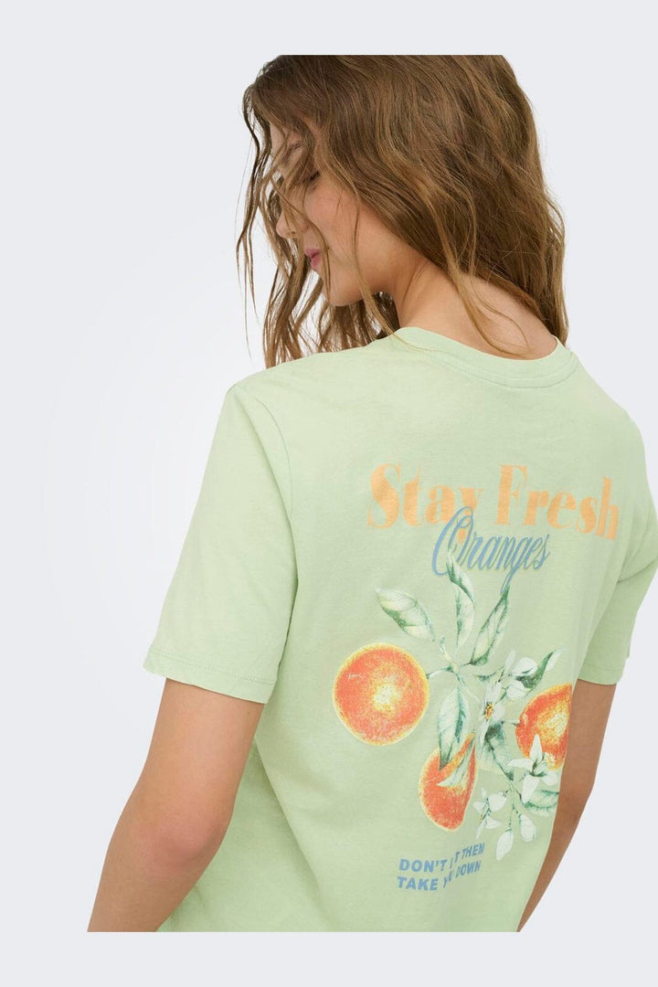 Only - Onllucy Monja S/S Top - 4962716 Laurel Green Stay Fresh