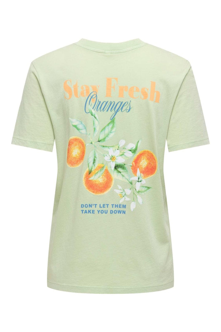 Only - Onllucy Monja S/S Top - 4962716 Laurel Green Stay Fresh