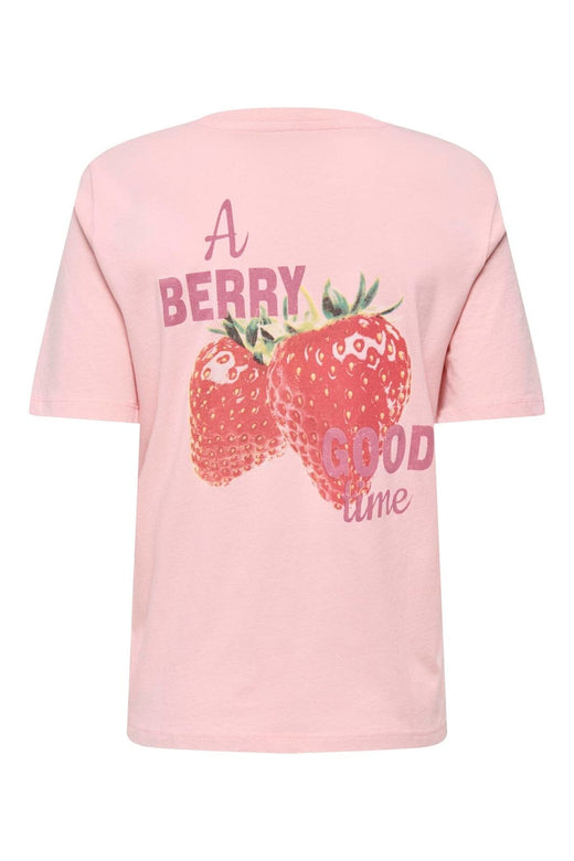 Only - Onllucy Monja S/S Top - 5016617 Rosy Touch Strawberry