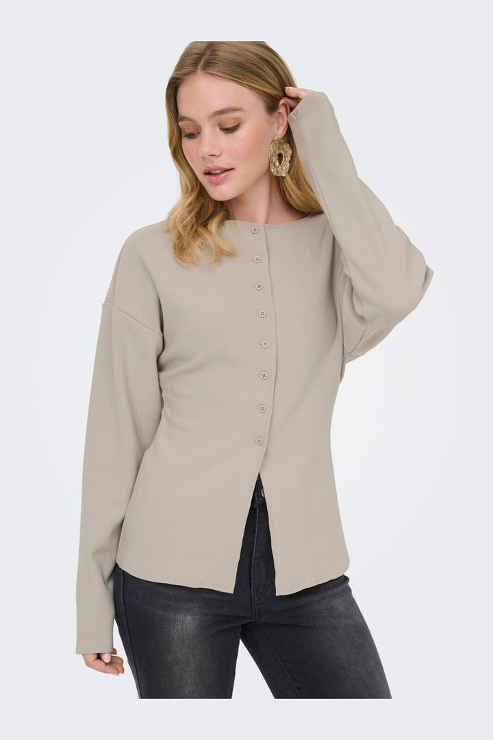 Only - Onlluma-Clever L/S Waist Cardigan Tlr - 5023636 Pure Cashmere