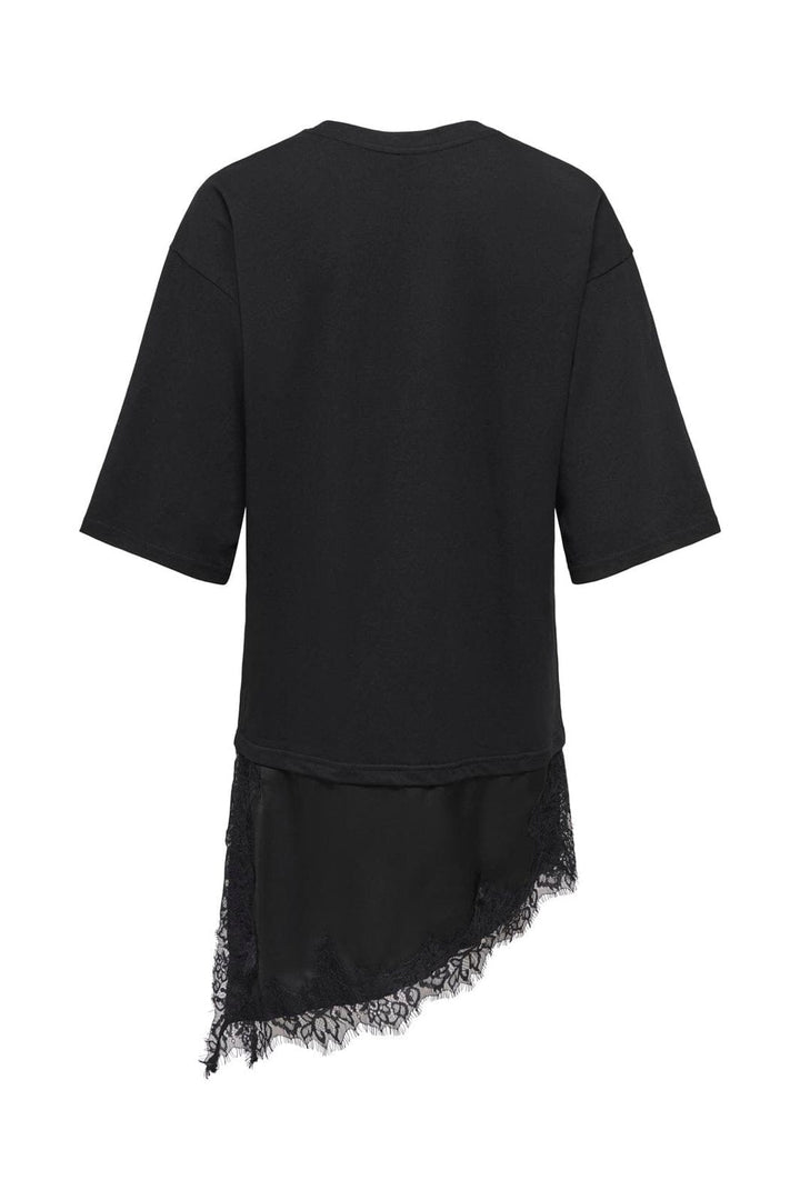 Only - Onlmadelyn S/S Lace Top - 5128362 Black Black Lace