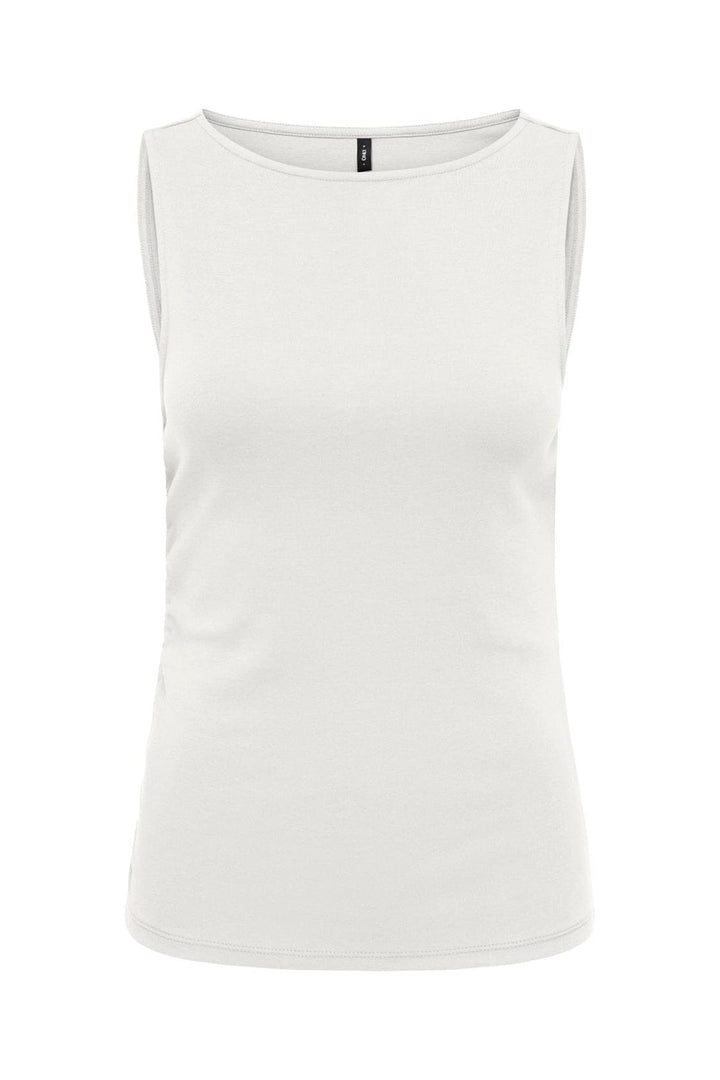Only - Onlmalia S/L Top Box - 5081372 Cloud Dancer Boatneck