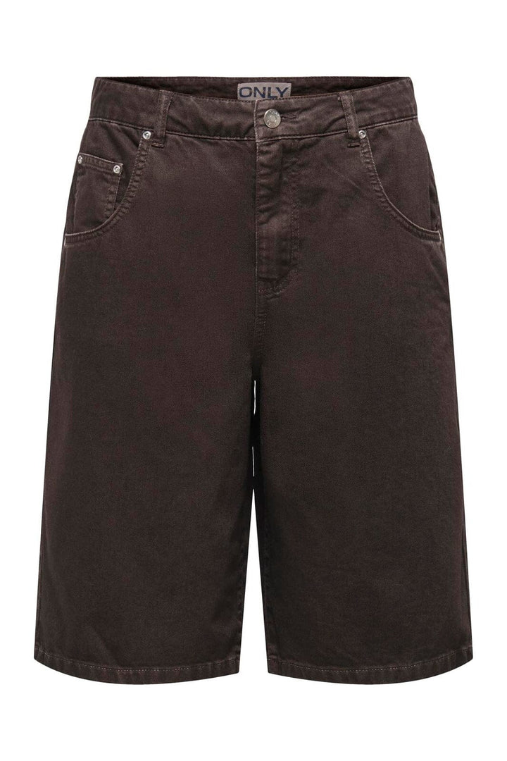 Only - Onlmate-Silla Reg Baggy Long Shorts - 5083377 Coffee Bean