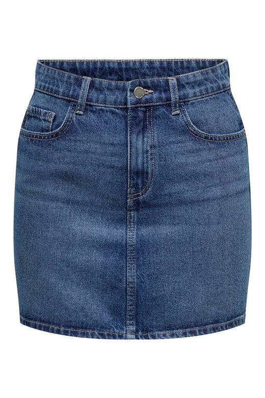 Only - Onlmatilda Short Skirt Pim Moch - 4797718 Medium Blue Denim