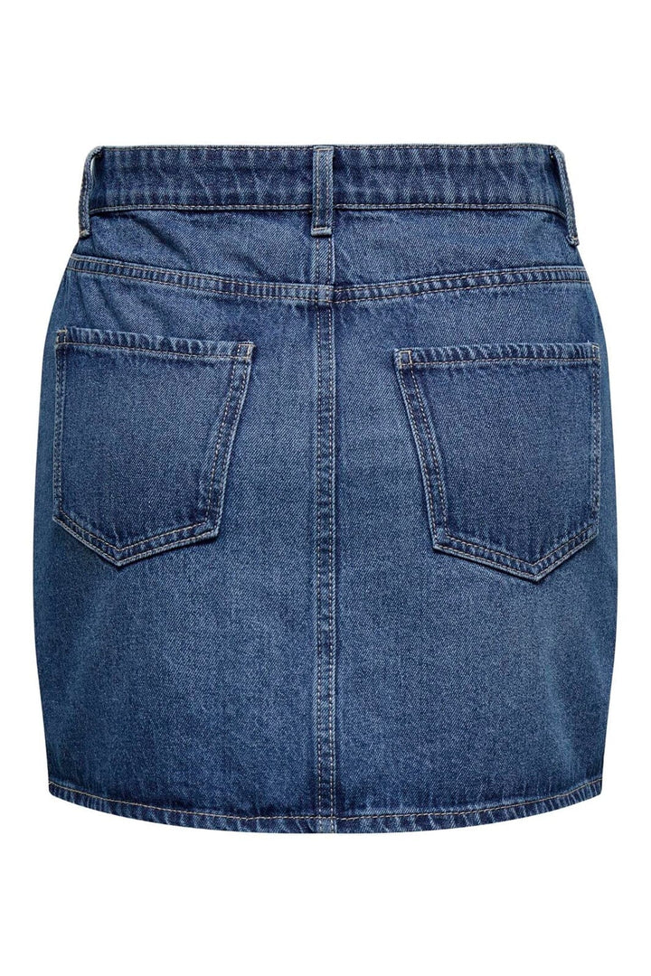 Only - Onlmatilda Short Skirt Pim Moch - 4797718 Medium Blue Denim