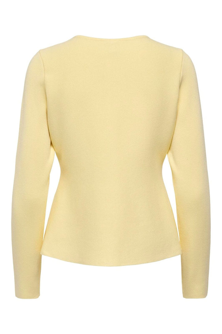 Only - Onlmelli Ls Oneck Button Cardi Knt - 5094828 Anise Flower New Gold Buttons