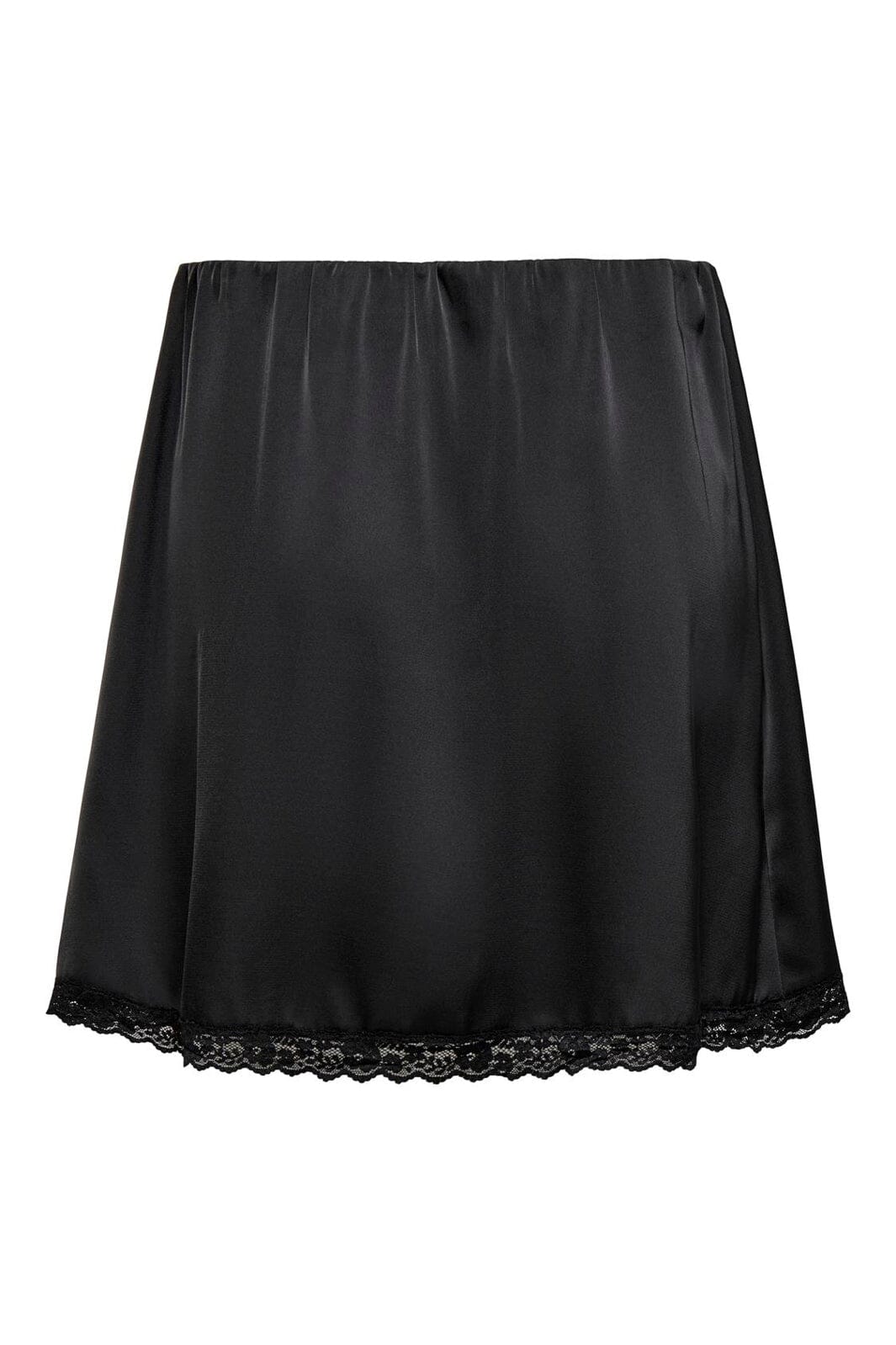 Only - Onlmenus Lace Satin Short Skirt - 5131875 Black Black Lace