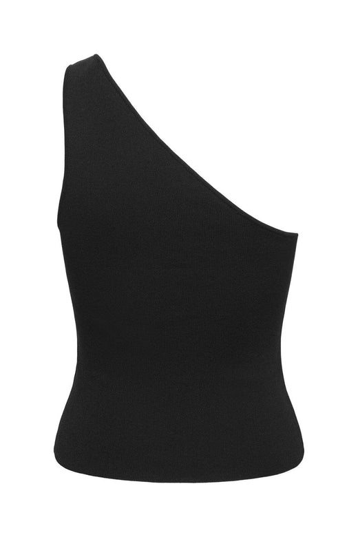 Only - Onlmilo Sl One Shoulder Rib Top Cc Knt - 5008679 Black