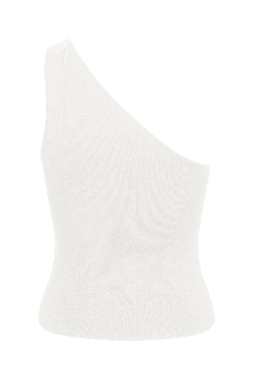 Only - Onlmilo Sl One Shoulder Rib Top Cc Knt - 5082394 Cloud Dancer