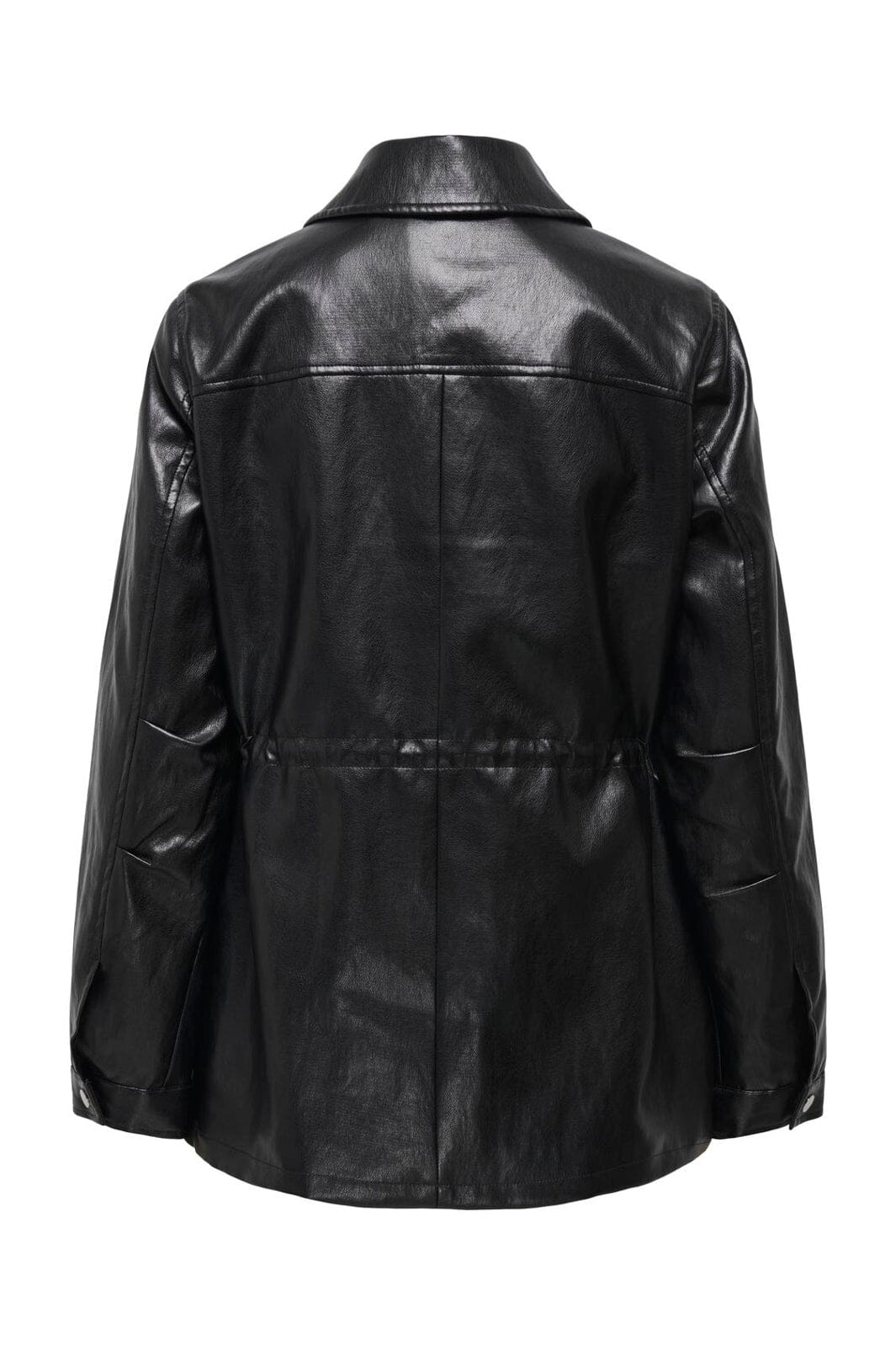 Only - Onlmini Faux Leath String Jacket Cc - 5019104 Black