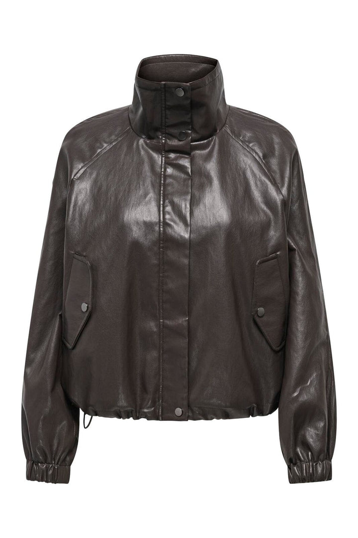 Only - Onlmini Faux Leather Jacket Cc - 5011804 Raven