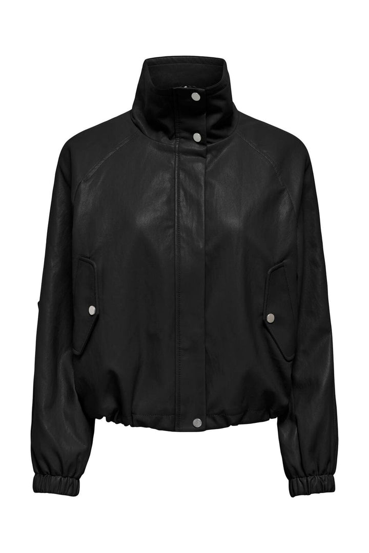 Only - Onlmini Faux Leather Jacket Cc - 5101795 Black