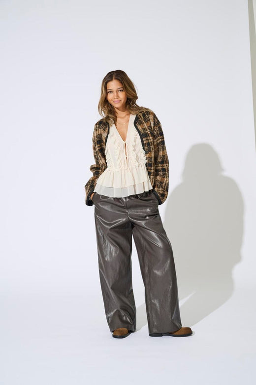 Only - Onlmini Faux Leather Pants Cc - 5011809 Raven
