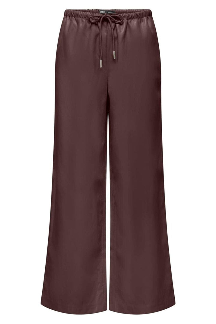 Only - Onlmini Faux Leather Pants Cc - 5100465 Decadent Chocolate