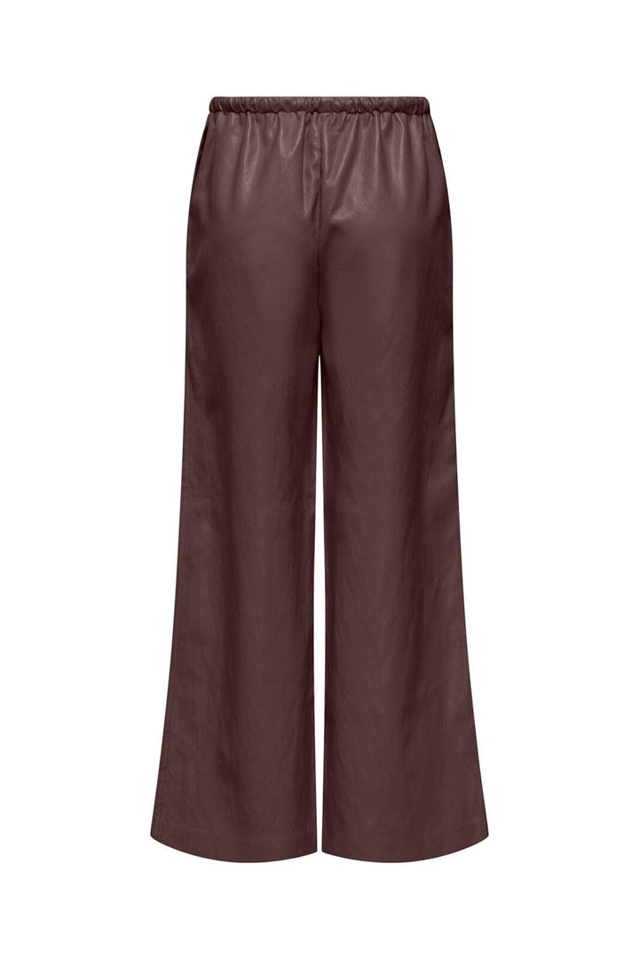 Only - Onlmini Faux Leather Pants Cc - 5100465 Decadent Chocolate