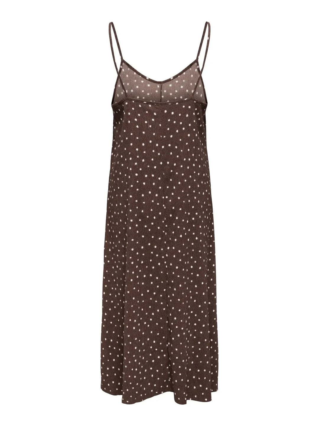 Only - Onlmolly S/L V-Neck Dress - 4989241 Shopping Bag Cloud Dancer Dots (Milly) Kjoler 
