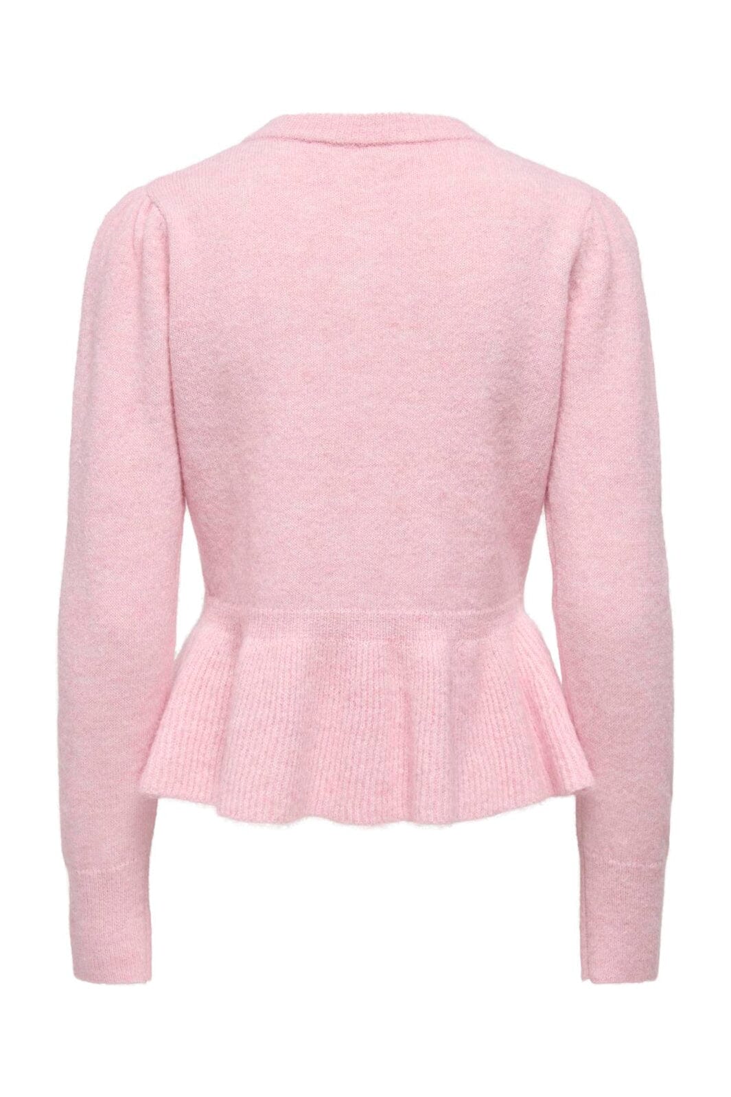 Only - Onlmonique Life Ls Peplum Cardi Knt - 5026560 Romance Rose Melange