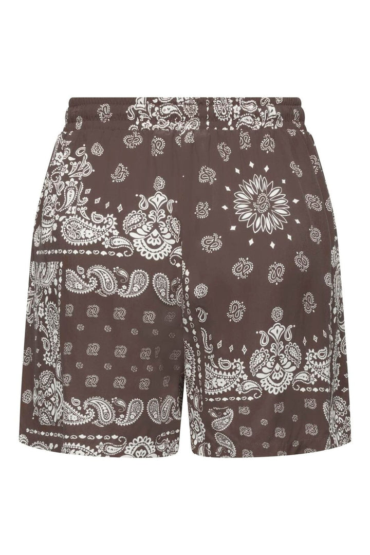 Only - Onlmura Ambel Pull Up Band Shorts - 5083229 Chocolate Martini Brown Bandana