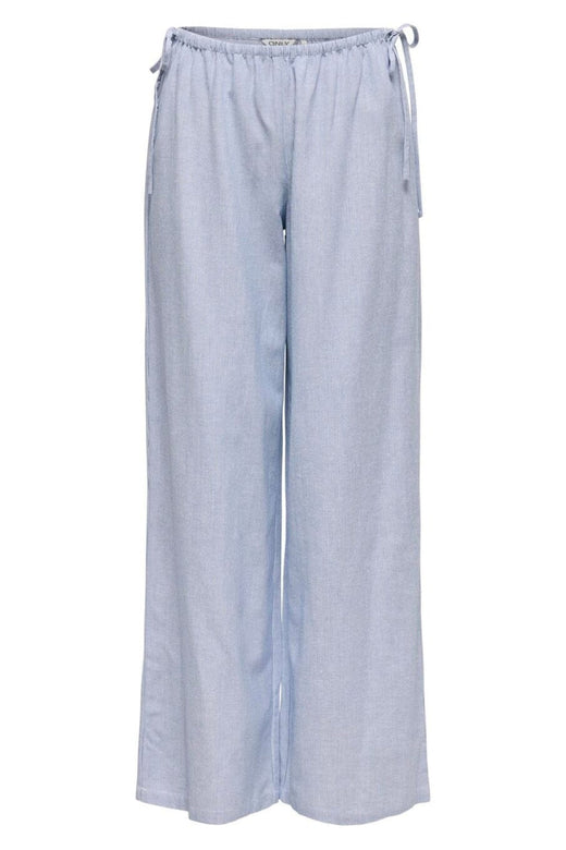 Only - Onlnata Life Bow Wide Stripe Pant - 4759970 Bright White W Regatta