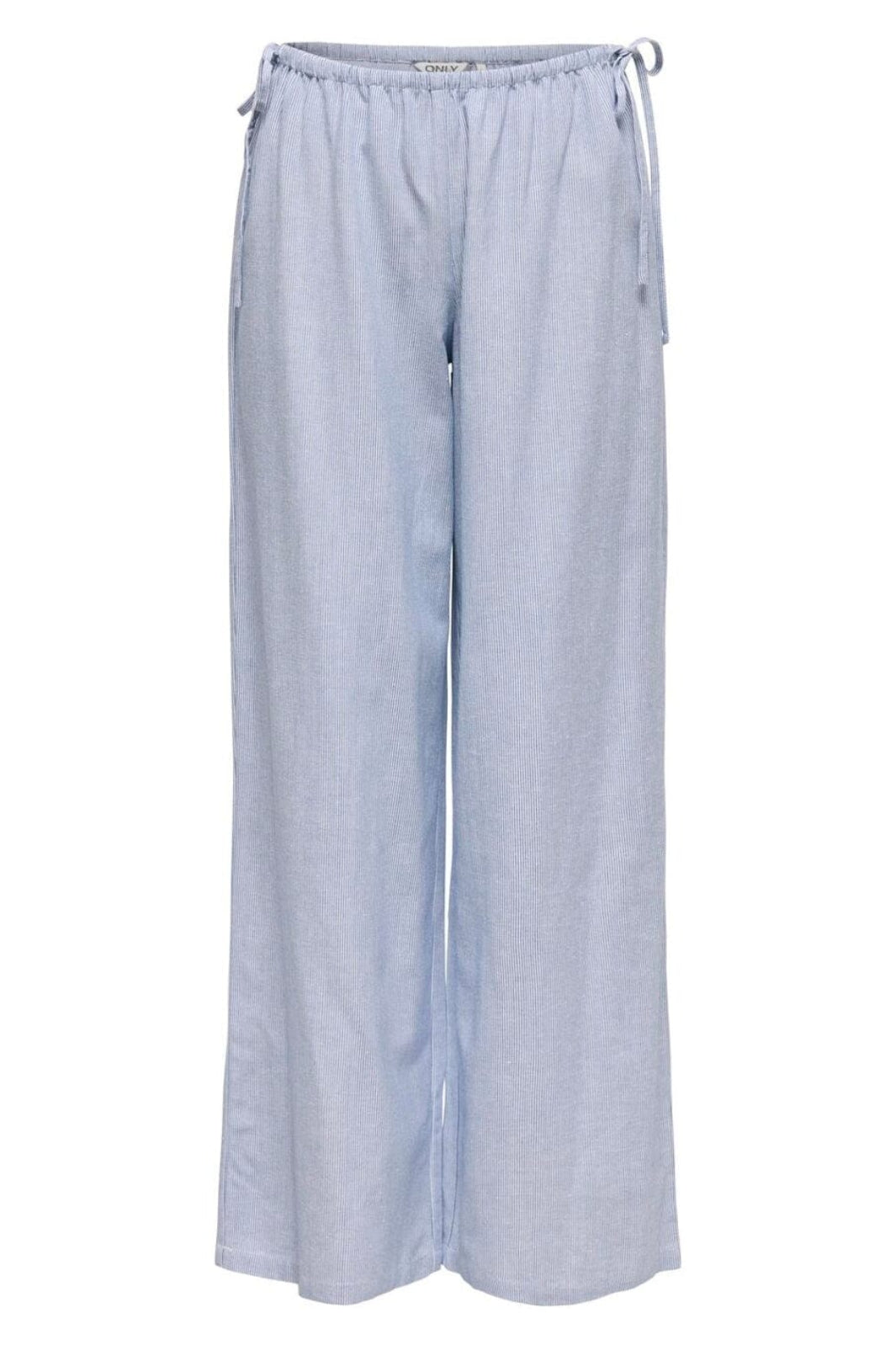 Only - Onlnata Life Bow Wide Stripe Pant - 4759970 Bright White W Regatta