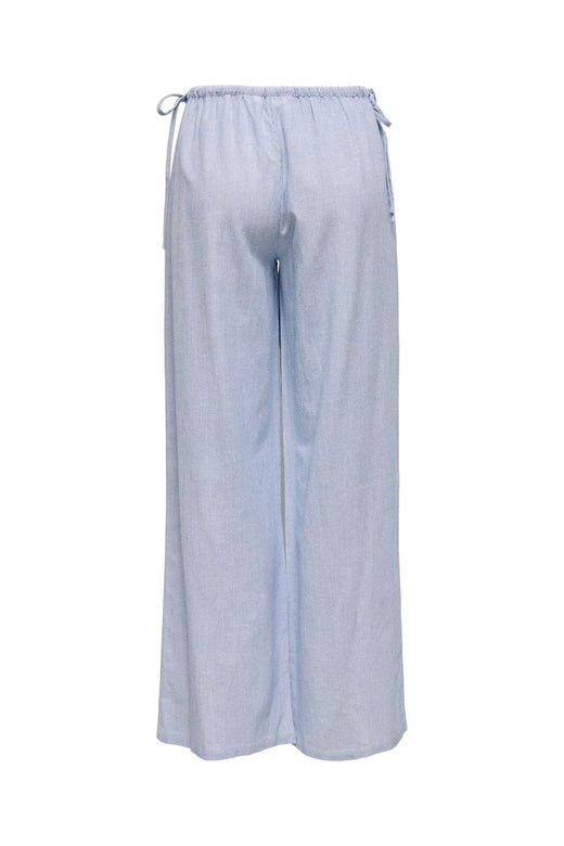 Only - Onlnata Life Bow Wide Stripe Pant - 4759970 Bright White W Regatta