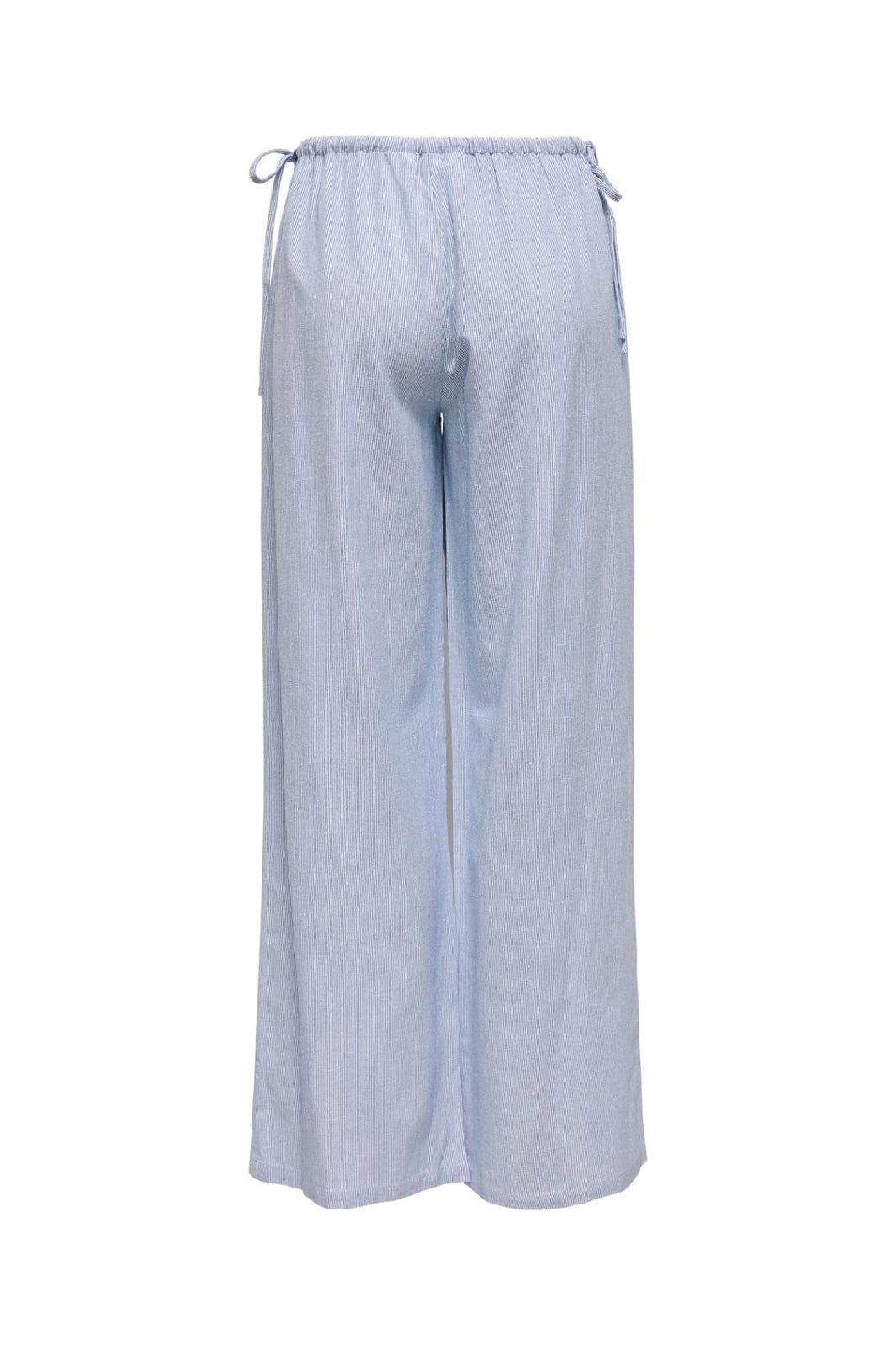 Only - Onlnata Life Bow Wide Stripe Pant - 4759970 Bright White W Regatta