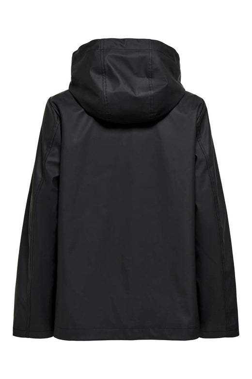 Only - Onlnewmarie Short Rainjacket - 5111583 Black Leo