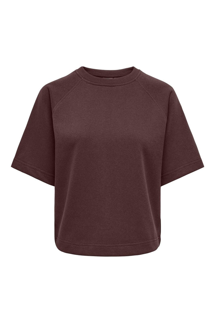 Only - Onlofelia Ss Raglan Ub Cc Swt - 5101363 Decadent Chocolate