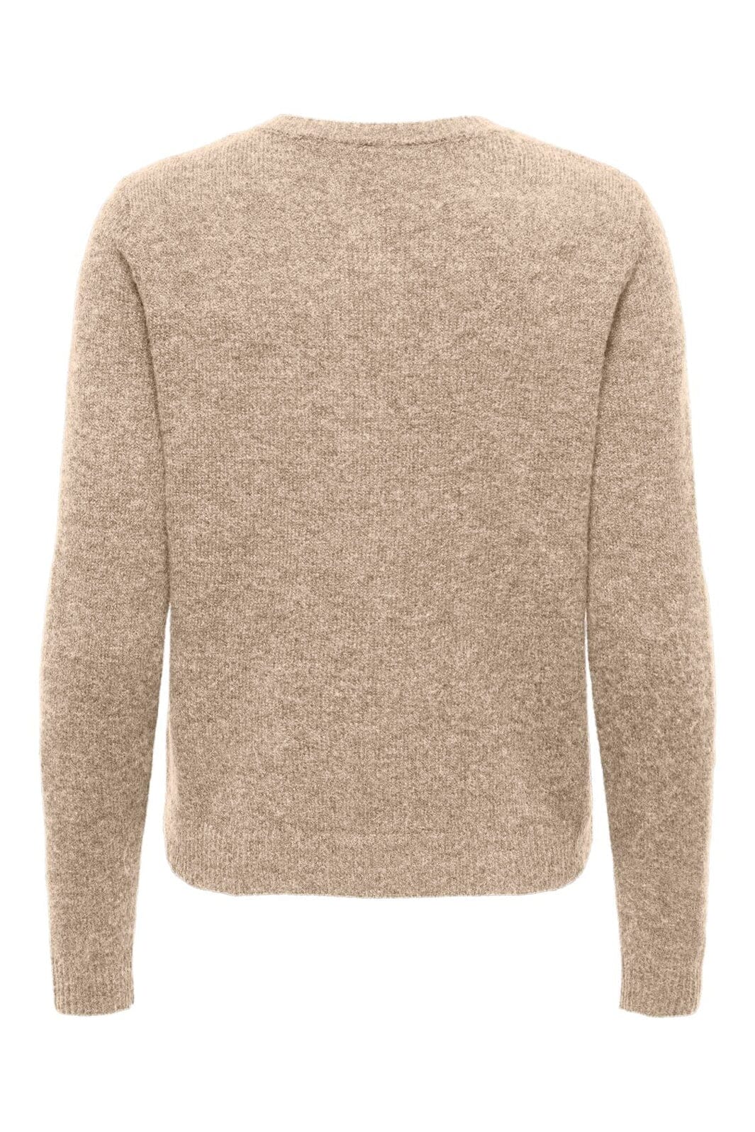 Only - Onlolivia Ls O-Neck Cardigan Cc Knt - 5101146 Humus Melange/Dtm Horn Button