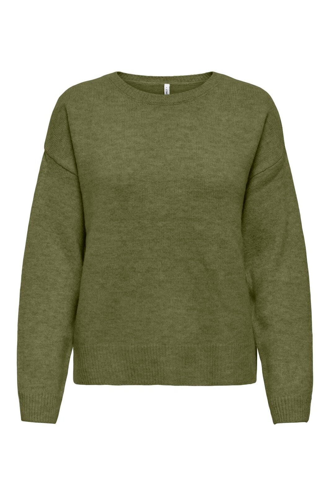 Only - Onlolivia Ls O-Neck Cc Knt - 5101460 Sphagnum Melange