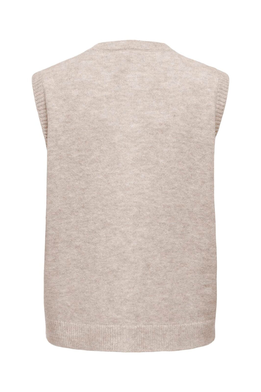 Only - Onlolivia Sl Button Vest Cc Knt - 5101156 Humus Melange/Dtm Button
