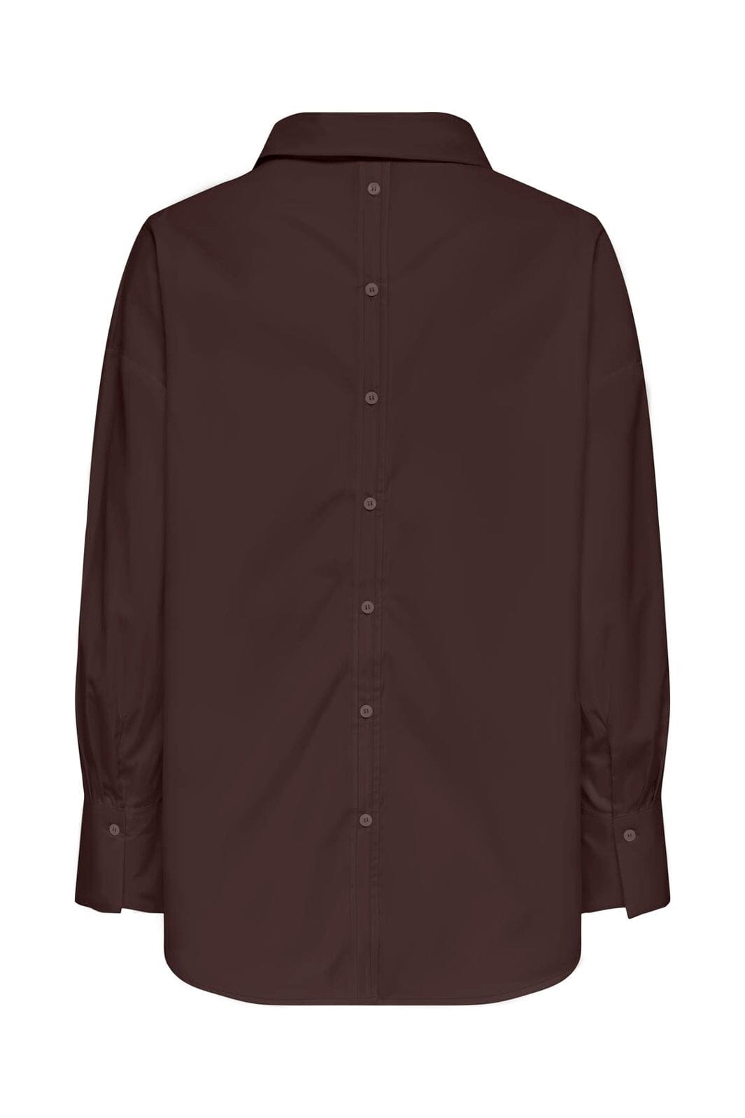 Only - Onloregon Alva Ls Back Btn Shirt - 5128801 Coffee Bean