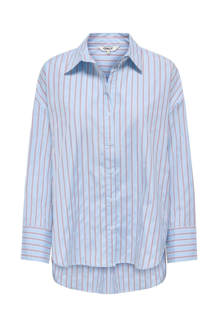 Only - Onloregon Alva Ls Reg Shirt - 5165470 Dusty Blue Fig