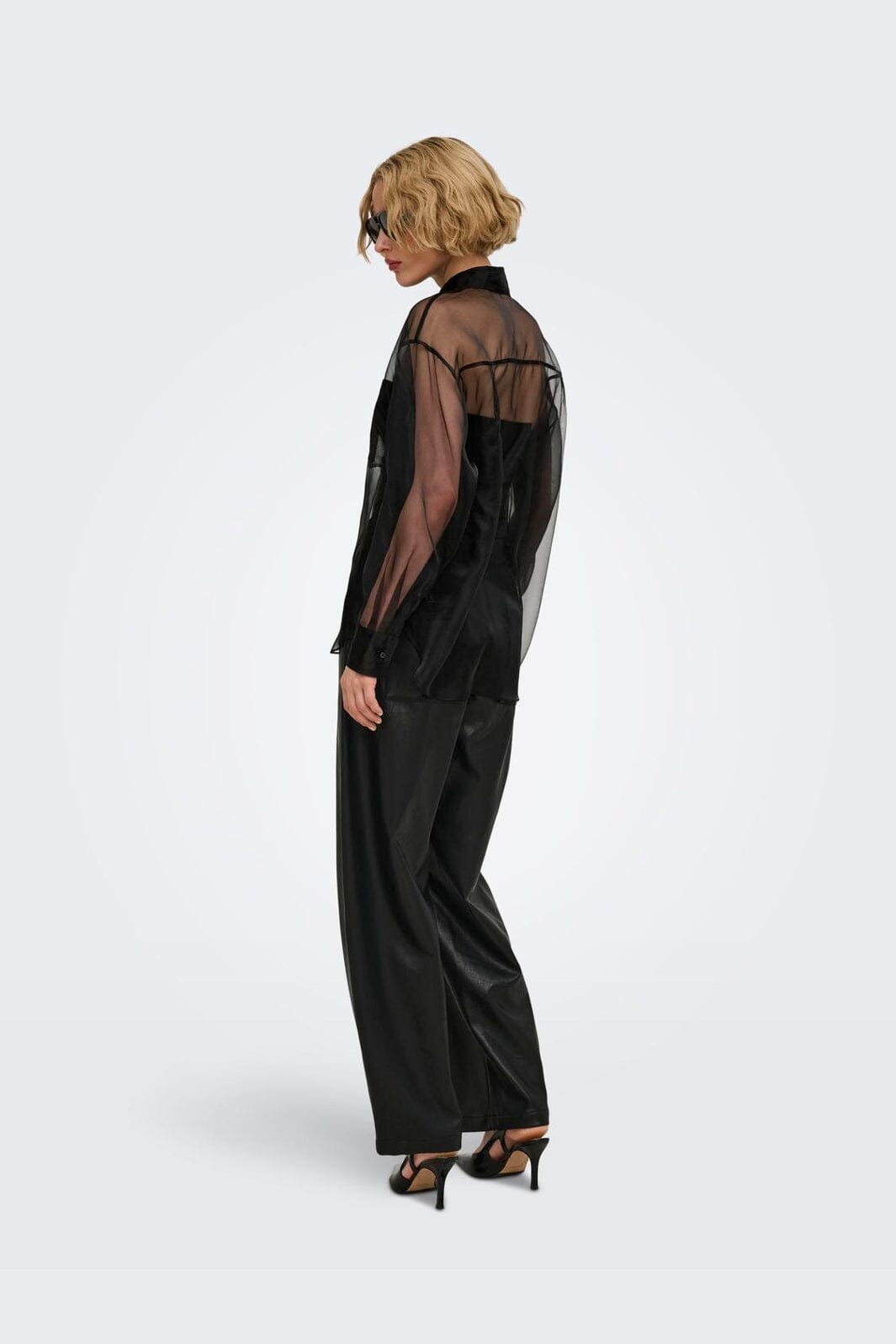 Only - Onlpraia L/S Button Shirt - 5117097 Black