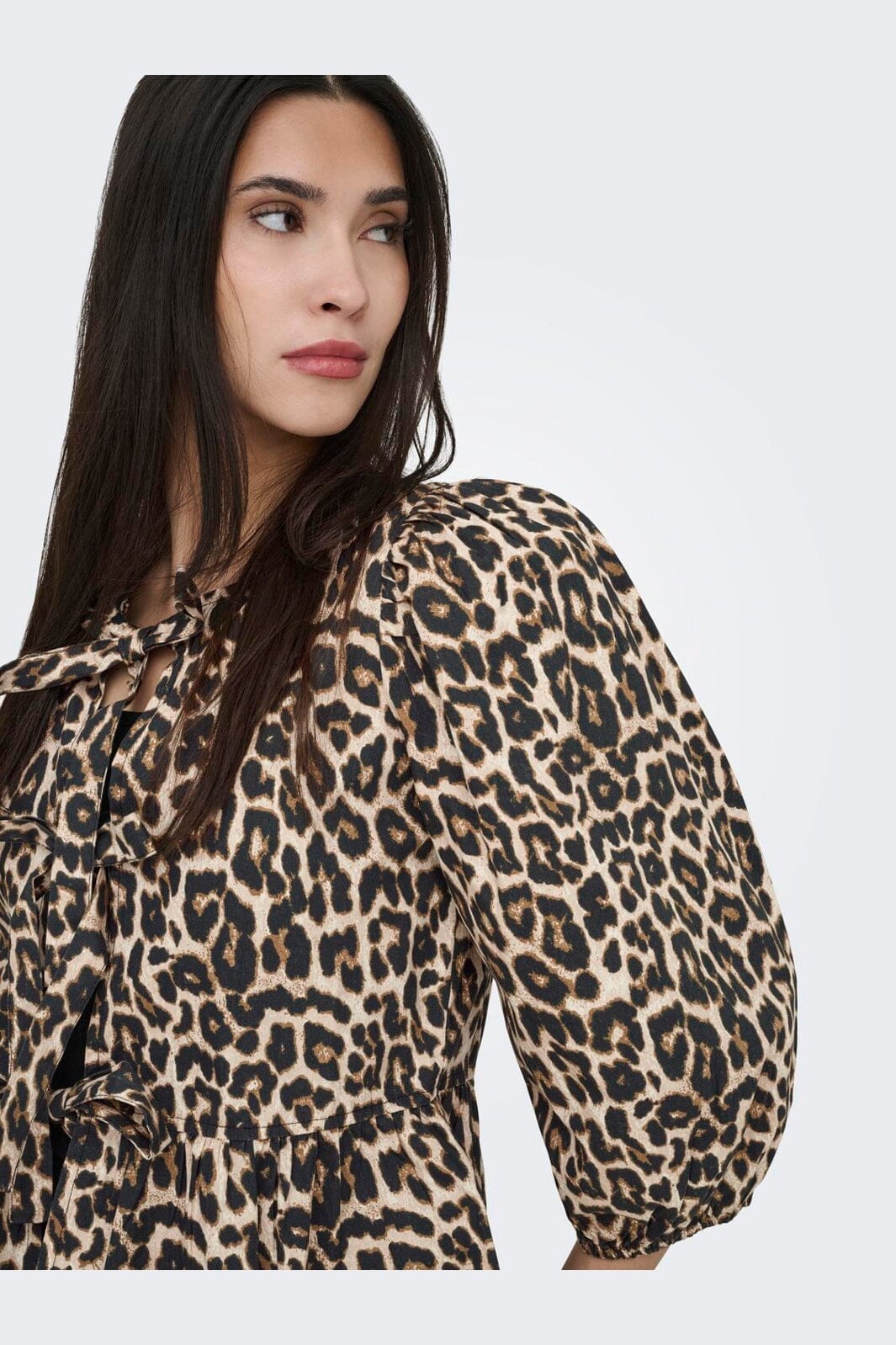Only - Onlranina 3/4 Bow Top Cc - 4920542 Peyote Chic Leo