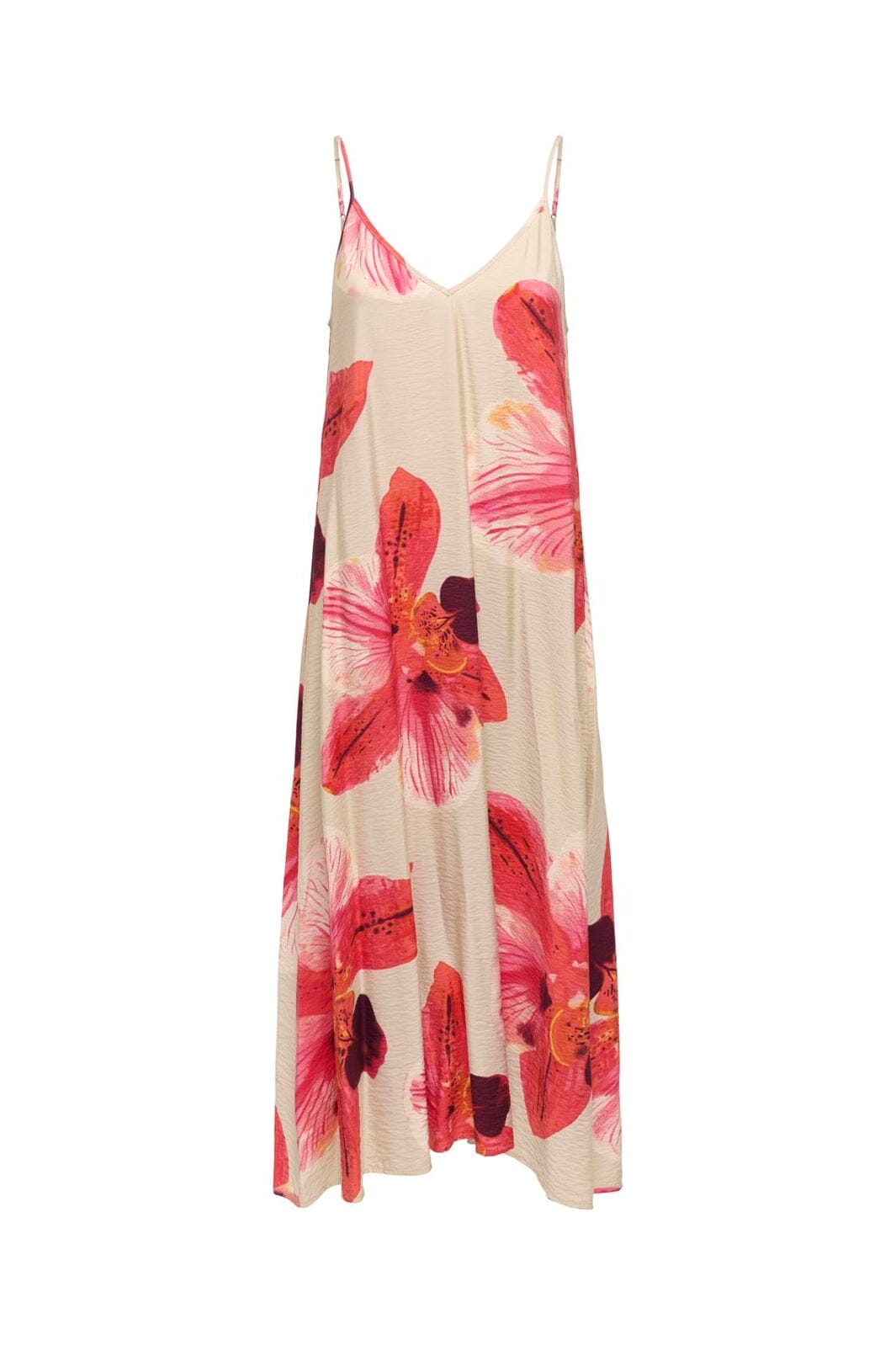 Only - Onlresi-Elanor Strap Big Flowr Dress - 4997220 Peyote Giga Orchid
