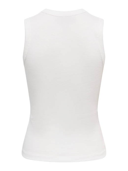 Only - Onlrina V-Neck Tank Top S/L - 5255756 Antique White Toppe 