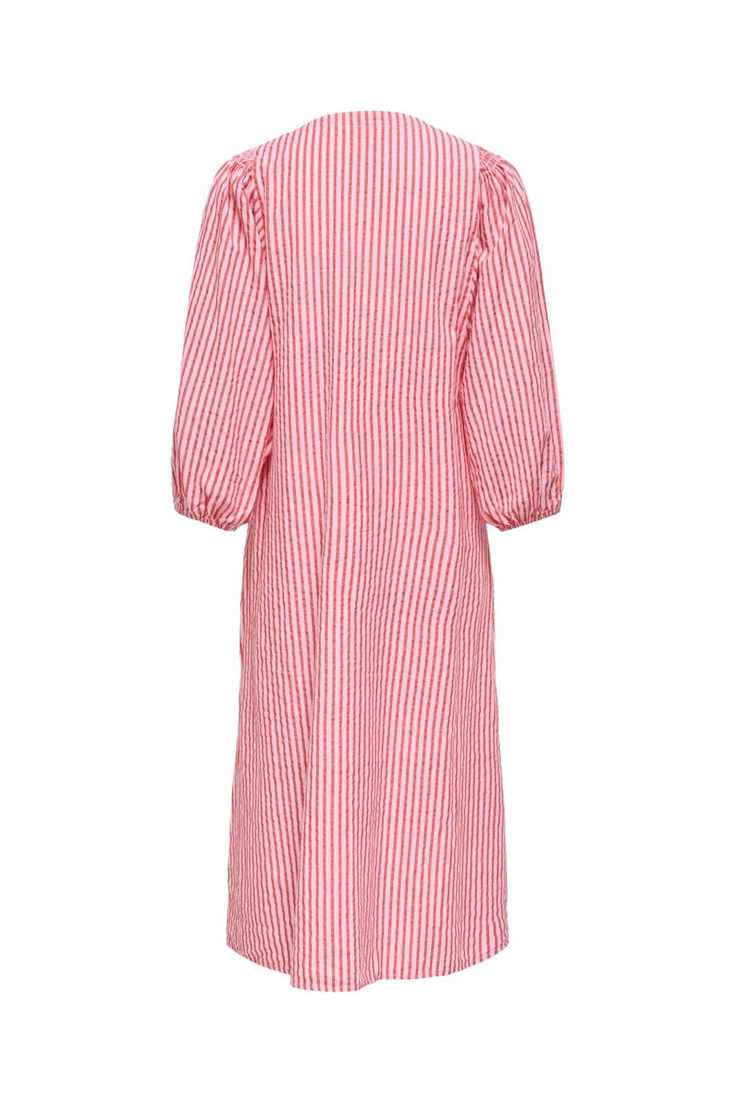 Only - Onlrolly L/S Midi Stripe Dress - 5025954 High Risk Red Holly Stripe