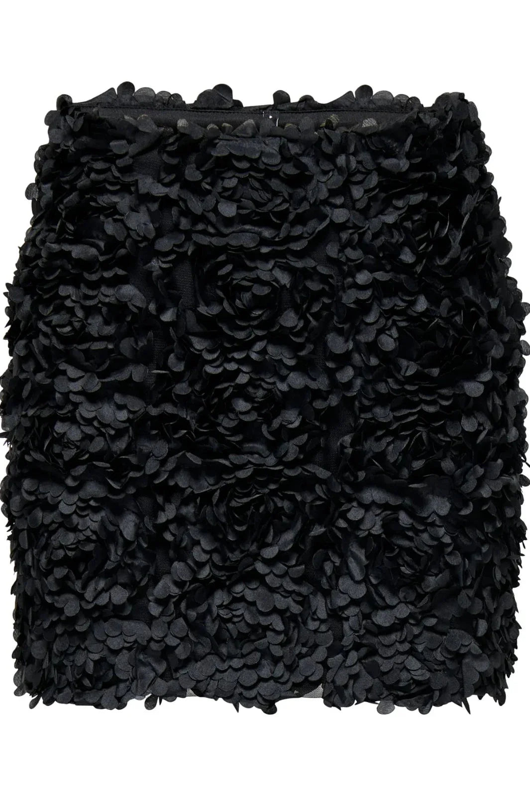 Only - Onlrosebloom Short Skirt - 4913284 Black Rose Flower (Black) Nederdele 