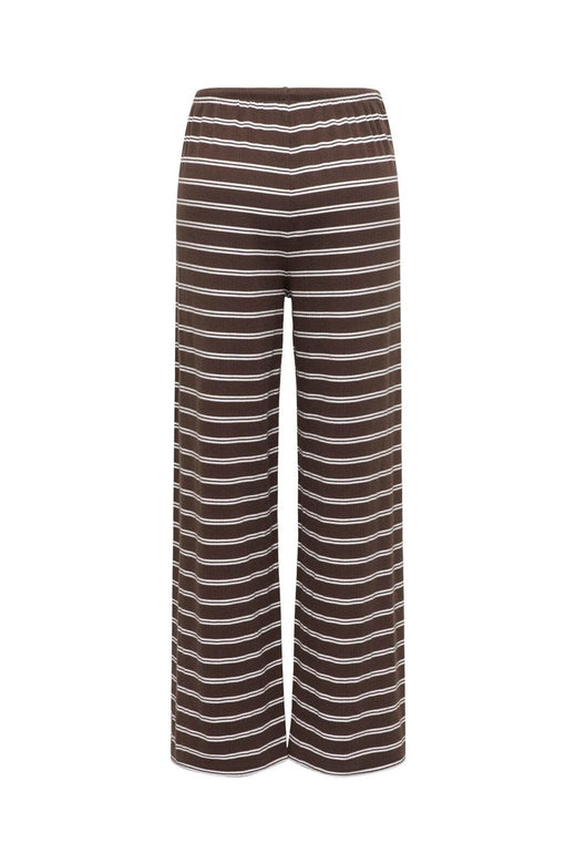 Only - Onlsaga Loose Pant - 5192346 Chocolate Brown White