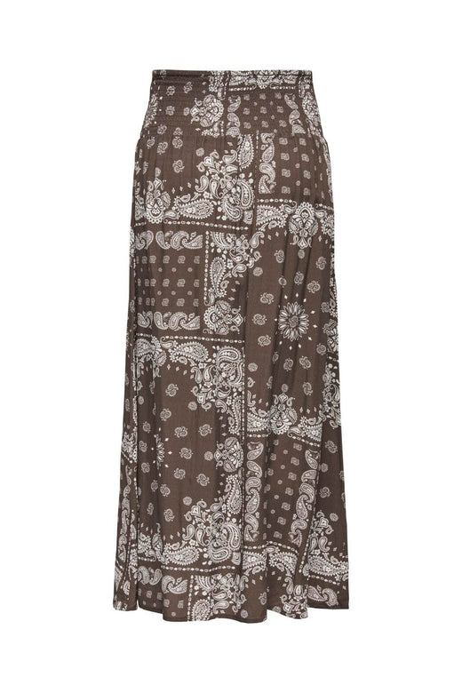 Only - Onlsaki Ambel Long Band Skirt - 5016282 Chocolate Martini Brown Bandana