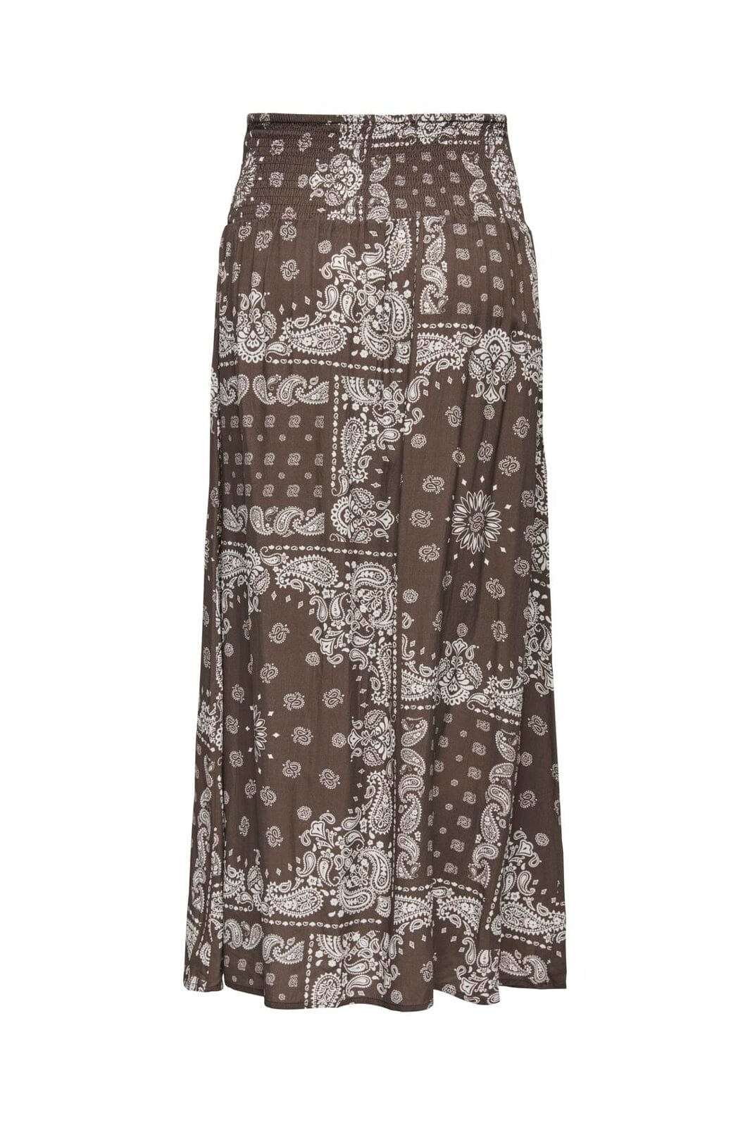 Only - Onlsaki Ambel Long Band Skirt - 5016282 Chocolate Martini Brown Bandana