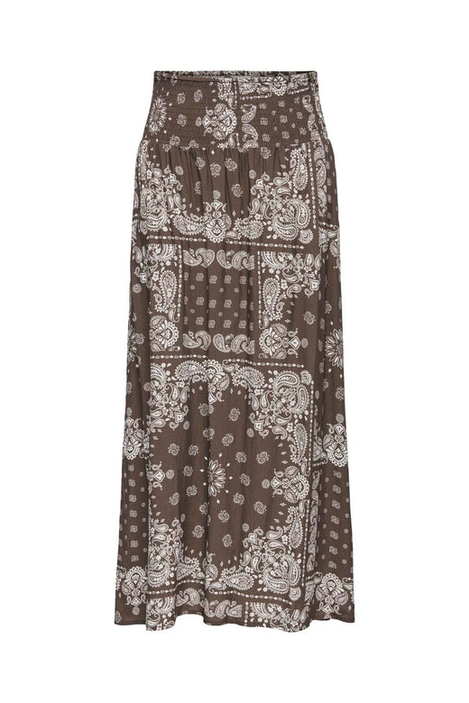 Only - Onlsaki Ambel Long Band Skirt - 5016282 Chocolate Martini Brown Bandana