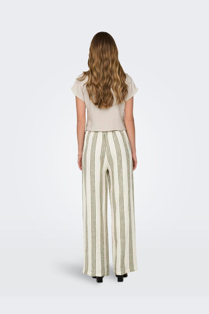 Only - Onlsiesta Ss Knot Lin Bl Shirt - 4486660 Moonbeam