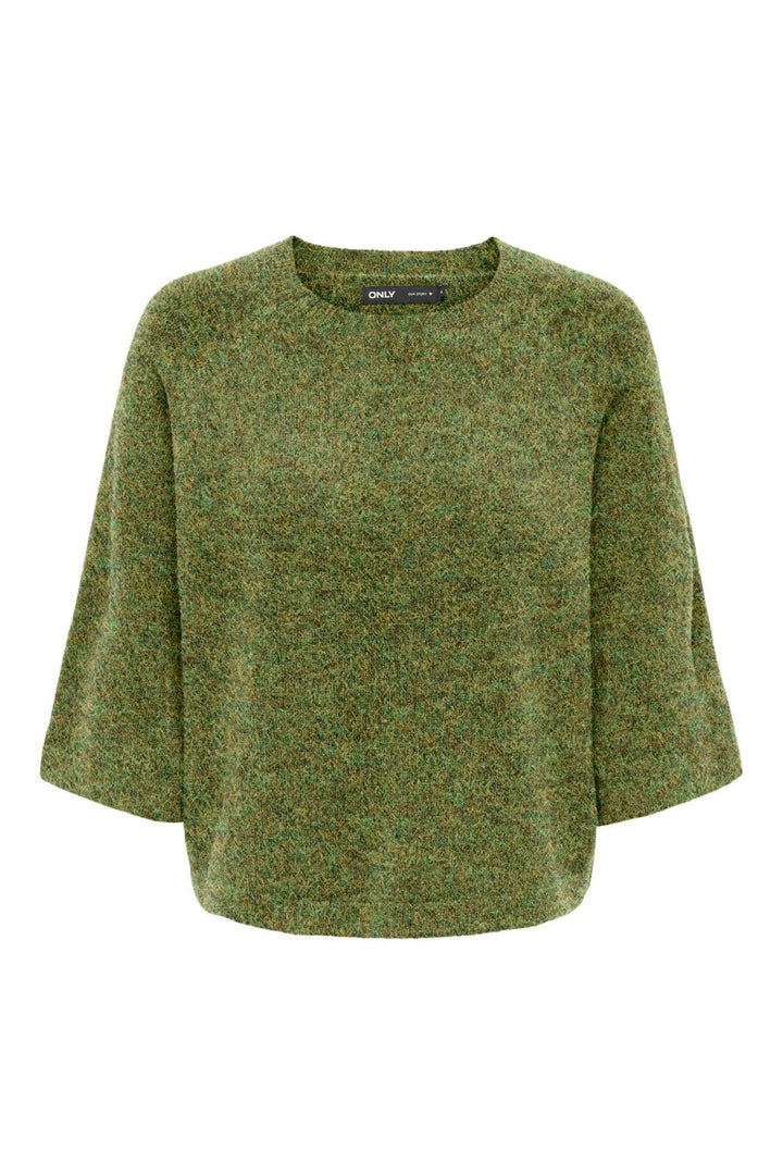 Only - Onlsimoni 3/4 Pullover Knt - 5112866 Forest Night Melange