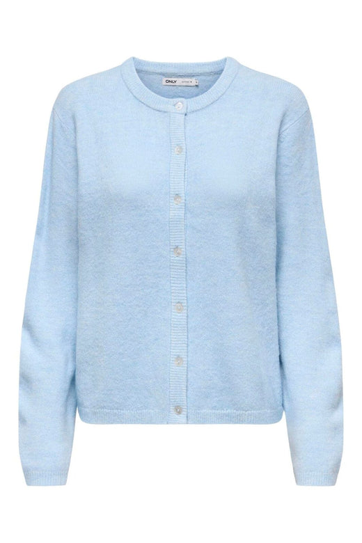 Only - Onlsimoni L/S O-Neck Cardigan Knt - 4959606 Cashmere Blue Melange