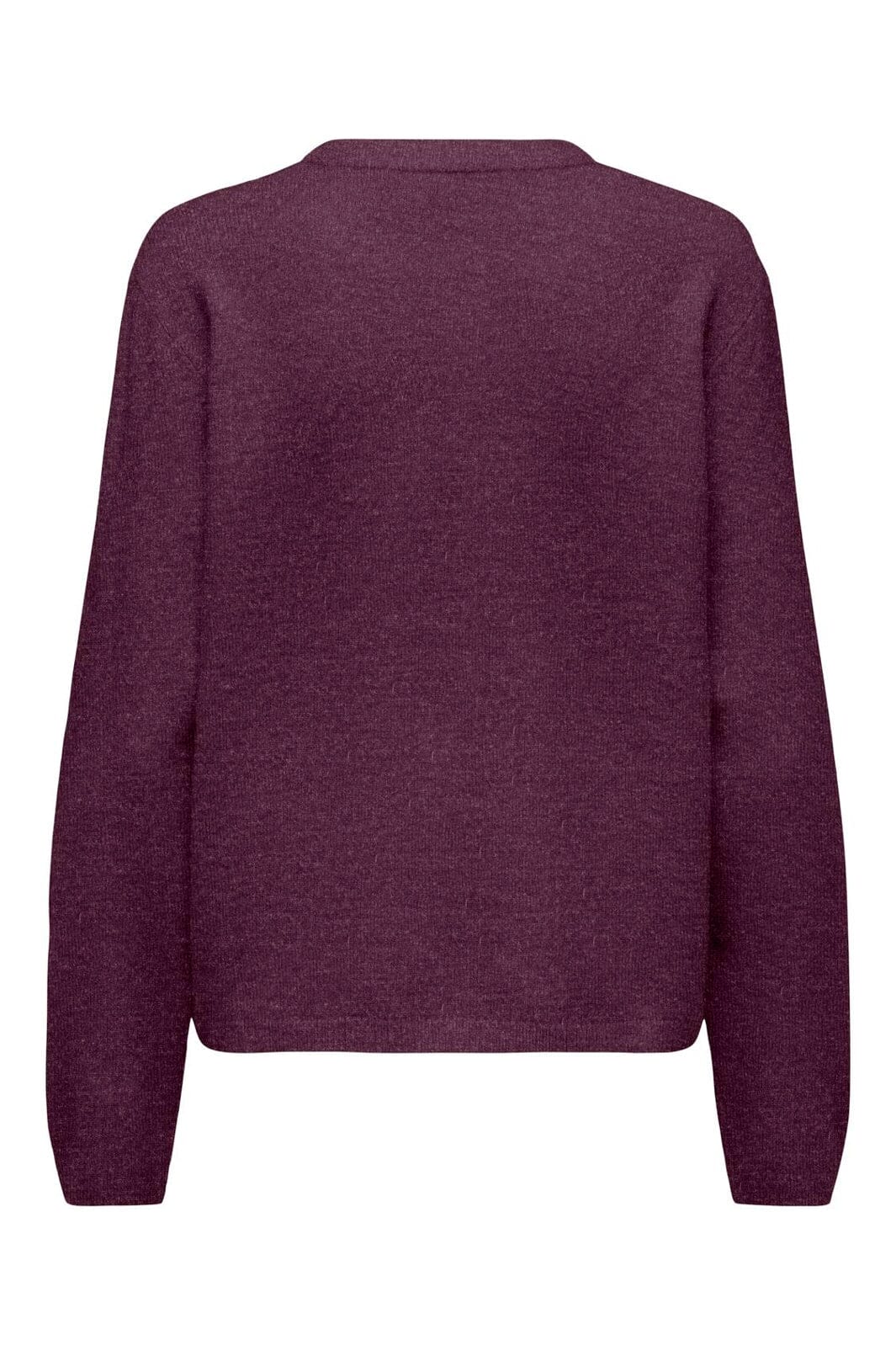 Only - Onlsimoni L/S O-Neck Cardigan Knt - 5101174 Mauve Wine Melange