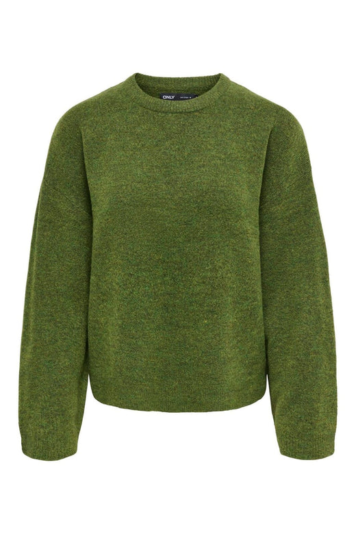 Only - Onlsimoni L/S O-Neck Pullover Knt - 5112889 Forest Night Melange